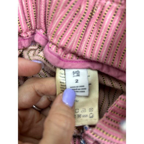 Scotch & Soda Pink Striped Downtown Surf Shorts with Shell Charm Size 2 - Picture 10 of 11